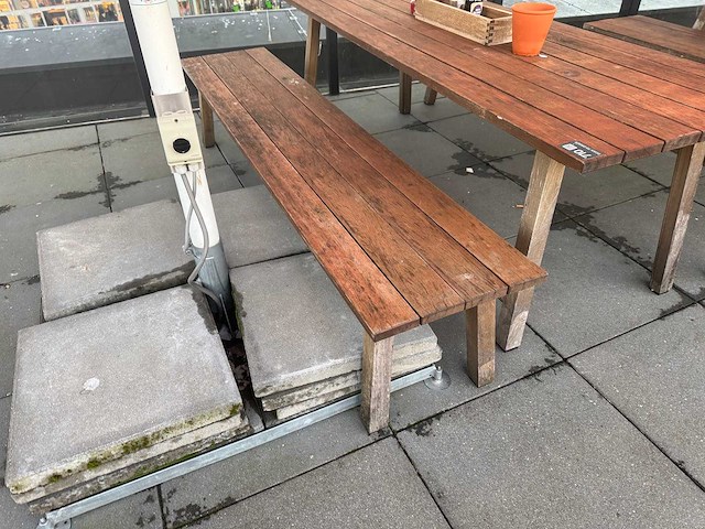 Hutten - houten terrasbank(4x) - afbeelding 9 van  9