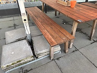 Hutten - houten terrasbank(4x) - afbeelding 9 van  9