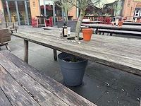 Hutten - houten terrasset tafel met 2 banken - afbeelding 7 van  7