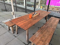Hutten - houten terrastafel (2x) - afbeelding 7 van  9
