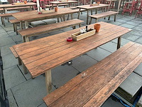 Hutten - houten terrastafel (2x) - afbeelding 9 van  9