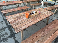 Hutten - houten terrastafel - afbeelding 1 van  5