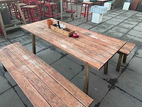 Hutten - houten terrastafel - afbeelding 4 van  5