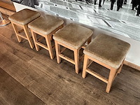 Hutten - lage kruk (4x) - afbeelding 2 van  4