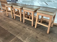 Hutten - lage kruk (4x) - afbeelding 3 van  4