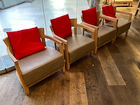 Hutten - loungestoel (4x) - afbeelding 1 van  9