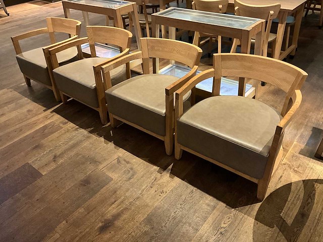 Hutten - loungestoel (4x) - afbeelding 1 van  9