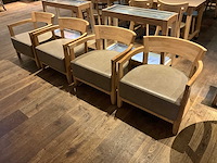 Hutten - loungestoel (4x) - afbeelding 1 van  9