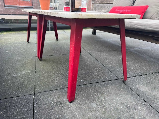 Hutten - marmeren terrastafel (2x) - afbeelding 3 van  3