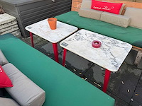 Hutten - marmeren terrastafel (2x) - afbeelding 2 van  5