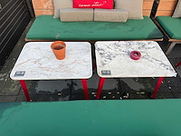 Hutten - marmeren terrastafel (2x) - afbeelding 3 van  5