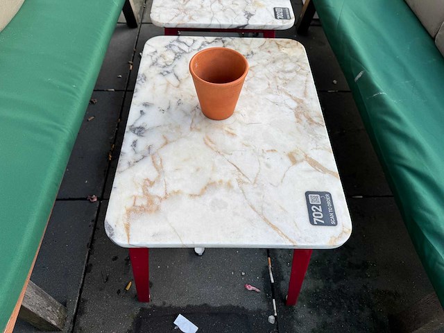 Hutten - marmeren terrastafel - afbeelding 2 van  4