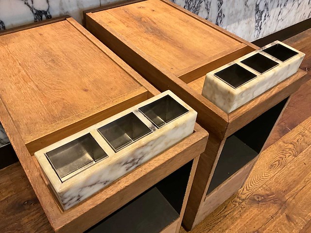 Hutten - mobiel houten servicemeubel (2x) - afbeelding 4 van  6