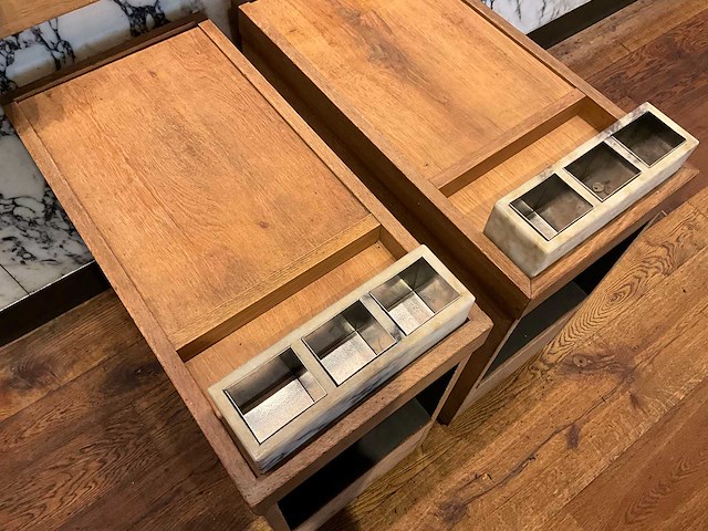 Hutten - mobiel houten servicemeubel (2x) - afbeelding 5 van  6