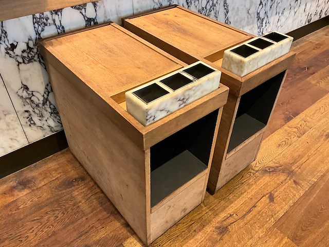 Hutten - mobiel houten servicemeubel (2x) - afbeelding 3 van  6