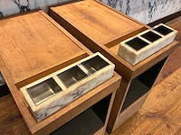 Hutten - mobiel houten servicemeubel (2x) - afbeelding 4 van  6