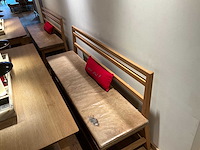 Hutten - restaurantbank (2x) - afbeelding 2 van  4