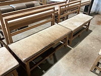 Hutten - restaurantbank (2x) - afbeelding 3 van  4
