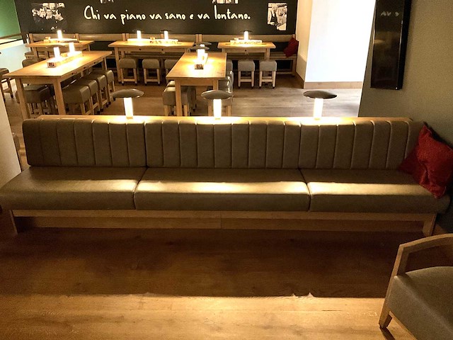 Hutten - restaurantbank met verlichting - afbeelding 2 van  5