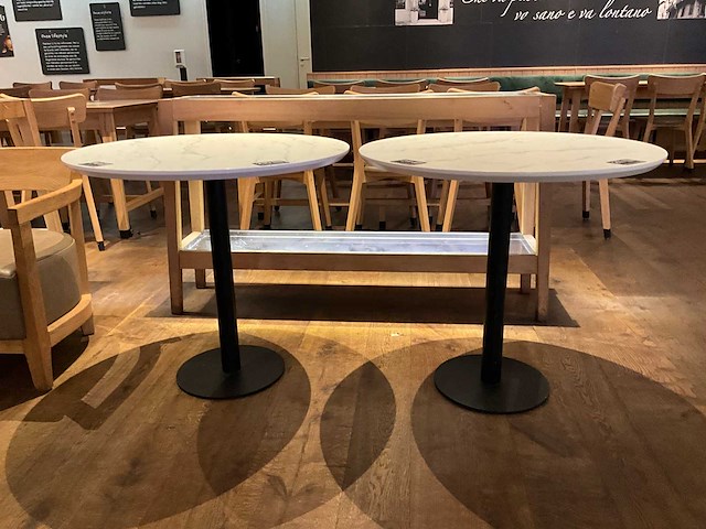 Hutten - restauranttafel ø 80 cm (2x) - afbeelding 4 van  5