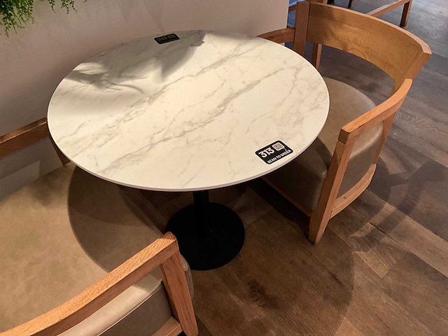 Hutten - restauranttafel ø 80 cm (2x) - afbeelding 4 van  5