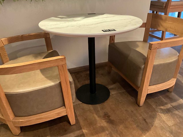 Hutten - restauranttafel ø 80 cm (2x) - afbeelding 5 van  5