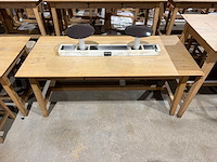 Hutten - restauranttafel met marmeren opbouw en verlichting - afbeelding 2 van  5