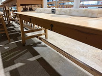 Hutten - restauranttafel met marmeren opbouw en verlichting - afbeelding 4 van  5