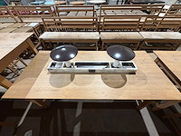 Hutten - restauranttafel met marmeren opbouw en verlichting - afbeelding 5 van  5
