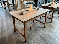 Hutten - restauranttafel met marmeren opbouw en verlichting - afbeelding 1 van  5