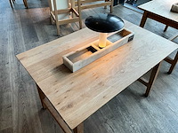 Hutten - restauranttafel met marmeren opbouw en verlichting - afbeelding 3 van  5