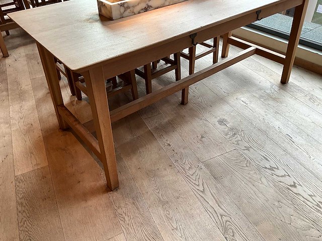 Hutten - restauranttafel met marmeren opbouw & verlichting (2x) - afbeelding 3 van  6