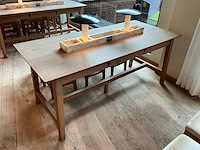 Hutten - restauranttafel met marmeren opbouw & verlichting (2x) - afbeelding 4 van  6