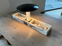 Hutten - restauranttafel met marmeren opbouw & verlichting - afbeelding 2 van  4
