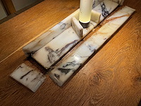 Hutten - set van halfhoge tafels (2x), banken (2x) & krukken (5x) - afbeelding 8 van  10