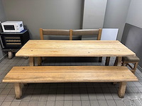 Hutten - tafel met 2 banken - afbeelding 2 van  7