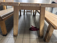 Hutten - tafel met 2 banken - afbeelding 5 van  7