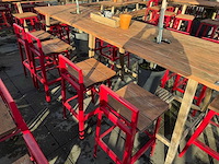 Hutten - terras barkruk met rugleuning (12x) - afbeelding 3 van  4