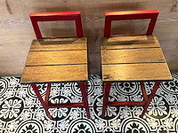 Hutten - terras barkruk met rugleuning (6x) - afbeelding 6 van  9