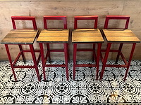 Hutten - terras barkruk met rugleuning (6x) - afbeelding 2 van  9