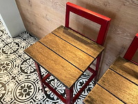 Hutten - terras barkruk met rugleuning (8x) - afbeelding 6 van  9