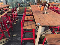 Hutten - terras barkruk met rugleuning (8x) - afbeelding 3 van  4