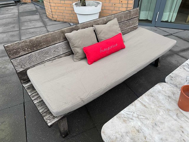 Hutten - terrasbank met kussens - afbeelding 3 van  5