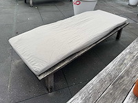 Hutten - terrasset 2 banken met houten tafel - afbeelding 3 van  6