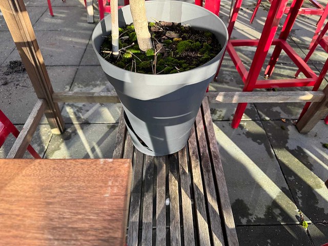 Hutten - terrasset bartafel met 10 krukken - afbeelding 2 van  11