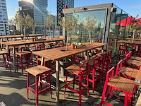 Hutten - terrasset bartafel met 10 krukken - afbeelding 1 van  11