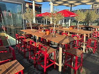 Hutten - terrasset bartafel met 10 krukken - afbeelding 9 van  11