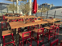 Hutten - terrasset bartafel met 10 krukken - afbeelding 10 van  11