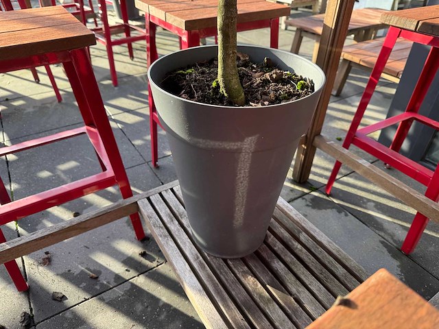 Hutten - terrasset bartafel met 10 krukken - afbeelding 2 van  12