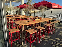 Hutten - terrasset bartafel met 10 krukken - afbeelding 4 van  12